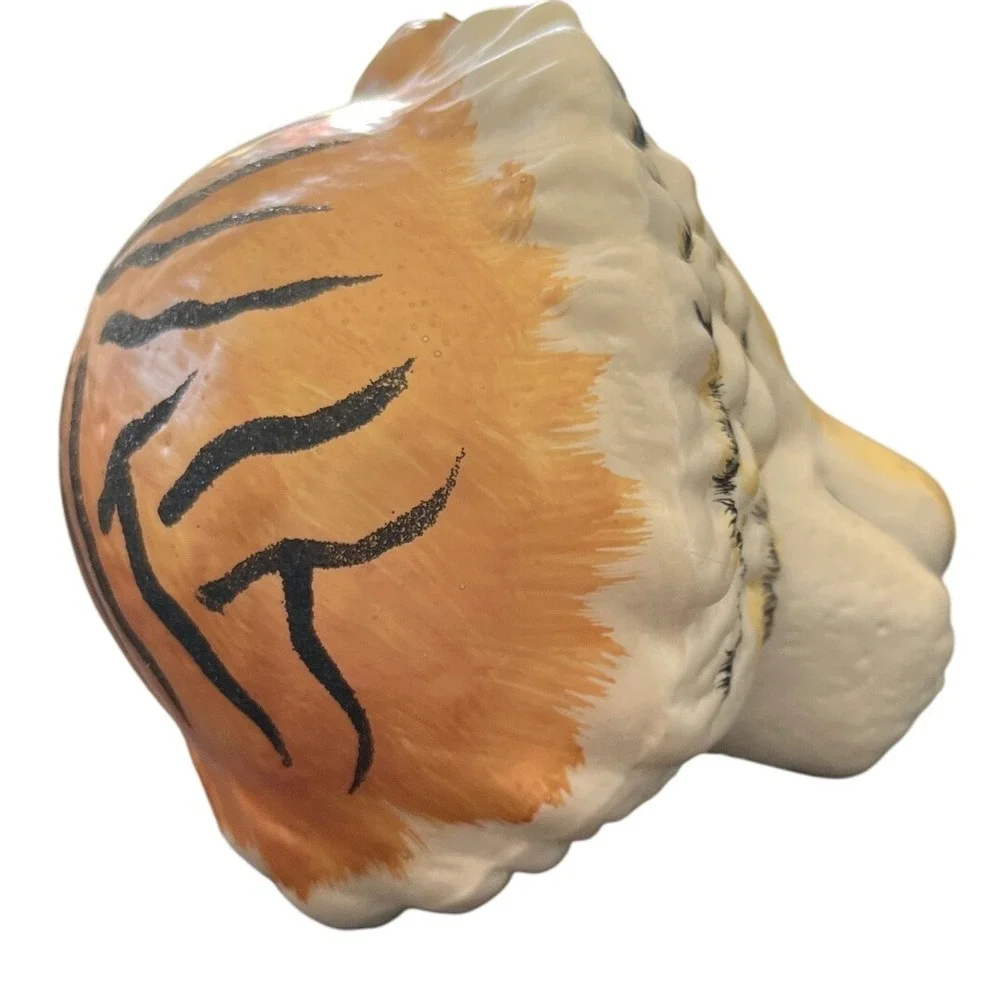 Tiger Head‎ Ornament Brown Black Stripes Holiday Decoration